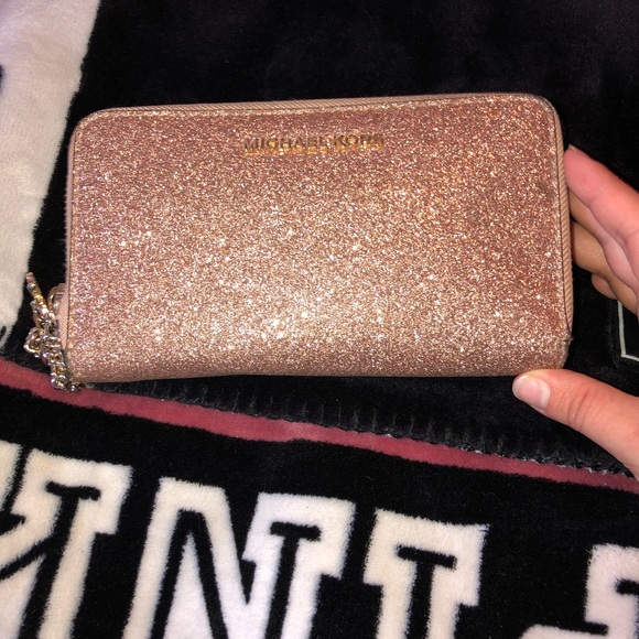 mk glitter wallet